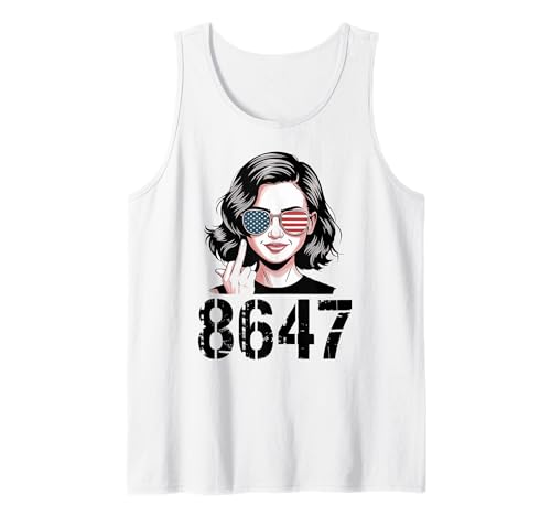Protesta 86 47 Anti Trump Funny 8647 Anti-Trump Mujeres Camiseta sin Mangas
