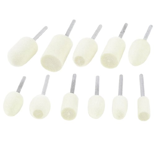 Aexit Cone Cylinder Abrasives Drum Shape Head Felt 11 Pieces for Manicure Model:72as471qo175