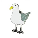 Design distinctif : mettant en valeur une charmante silhouette de mouette, cette broche ajoute une touche de fantaisie à n'importe quelle tenue.