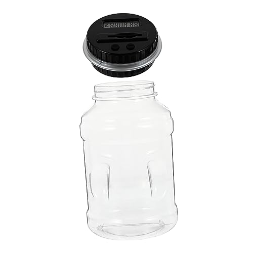 Toyvian Frasco De Ahorro Digital Transparente Estilo Cubo para Contar Monedas Casa Hucha para Diseño Moderno y Color Aleatorio