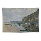 クロード・モネ 画家 『ヴァレンジヴィルの干潮』 ポスター タペストリー クール ポスター 壁アート 印刷 アートパネル オフィス装飾 ギフト60"x90"