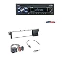  Caliber RCD122 CD USB SD AUX-IN MP3 Radio + Radioblende + Rund-PIN Adapter für BMW 3er E46 03/1998-02/2005