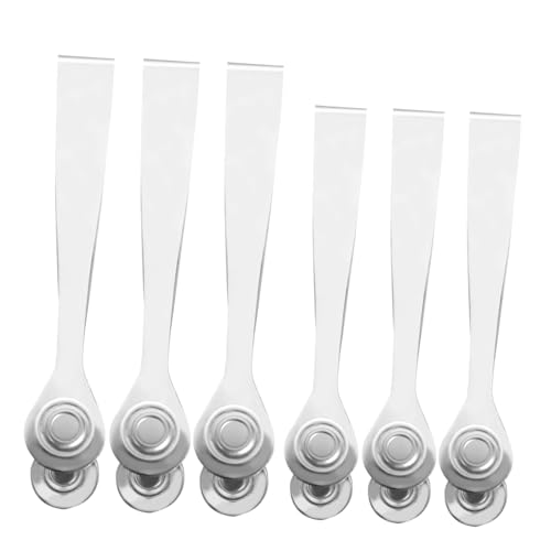 CIYODO 6 Pcs Stainless Steel Snail Tongs Ergonomic Kitchen Gadgets for Food Serving Ice Tongs and Round Head for Shellfish and Towel Use