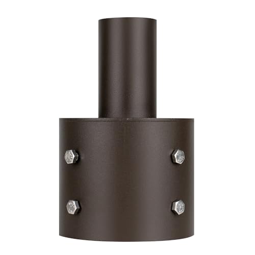 6 inch Slipfitter Pole Adapter Outdoor Flood Light Pole Lighting Bracket Round Pole Reducer to 2-3/8? Tenon