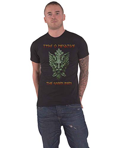 Photo de Type O Negative T Shirt Vert Man Band Logo Nouveau Officiel Homme Noir Size M