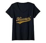 Photo Gallery donna stato del missouri varsity script vintage sports jersey style maglietta con collo a v Photo Gallery donna stato del missouri varsity script vintage sports jersey style maglietta con collo a v