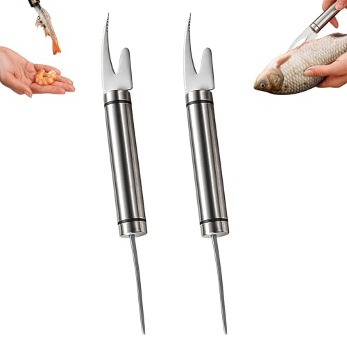VILPKWMP 2 Pcs 5-in-1 Shrimp Tool