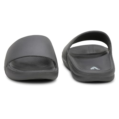 Image of Aqualite NEO-1257 Men Slides slipper with Slip-on wear, Comfort and Flat Base flipflop for dailywear uses