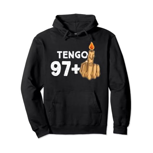 97+1 Dedo Medio Vela De Cumpleaños Para El 98º Cumpleaños Sudadera con Capucha