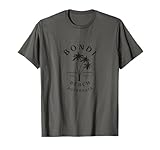 Retro Cool Bondi Beach Australia Vintage Palm Tree Novelty T-Shirt