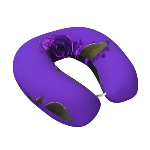 Almohada de viaje con memoria color negro tamaño único miniatura 2