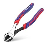 WORKPRO 8 Inch High Leverage Diagonal Pliers, Wire Cutters Heavy Duty in CRV Steel, Diagonal Cutters for Cutting Wires