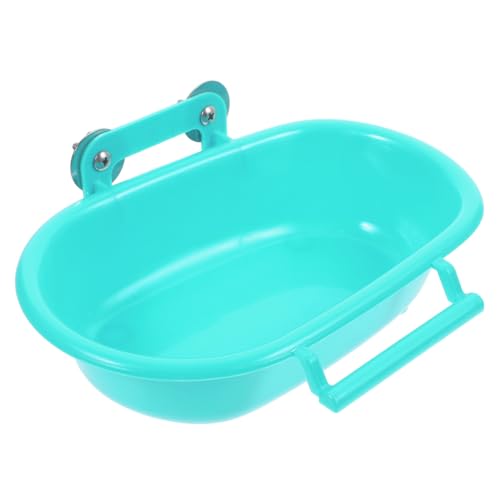 Garneck Box Parrot Bath Tub Bird Cage Accessories Bathing Bird Cage Baths Bird Bath Bathtub for Parakeet Parrots Pet Bath Tub for Bird Parrot Small Tubs Birds Indoor Bird Shower Green Pp