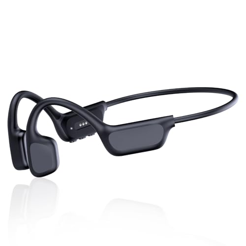 Bone Conduction Headphones, IPX8 Waterproof Swimming Headphones, Open Ear Headphones with MP3 Mode 32GB Memory Up to 12 Hours Playtime, Bluetooth 6.0 Earbuds Secure Fit for Running and Fitness