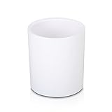Ornerx ABS Round Pencil Holder Desk Organizer White