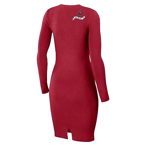 WEAR by Erin Andrews Women's NFL Lace Up Long Sleeve Dress3