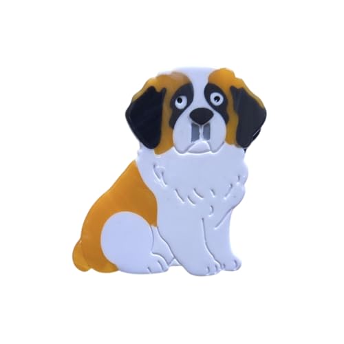 Saint Bernard Dog Hair Clips,Acetate Puppy Hair Clip,Cute Dog Claw Clips for Women