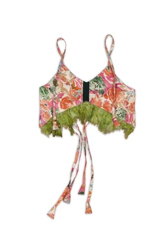 Image of ANNECA baby girl's designer rayon cotton modern crop top and naylon soft net knee lenth skirt clothing set