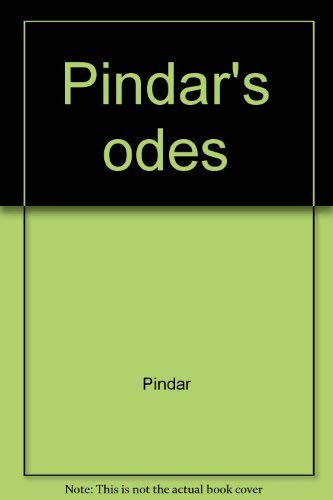 Pindar's odes 0672612453 Book Cover