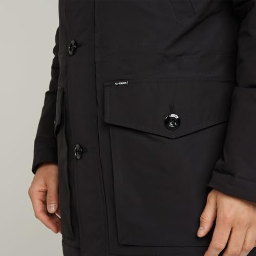 G-Star Herren Vodan Padded Hooded Parka, Schwarz (dk black D26402-D908-6484), XS – Ansicht 5