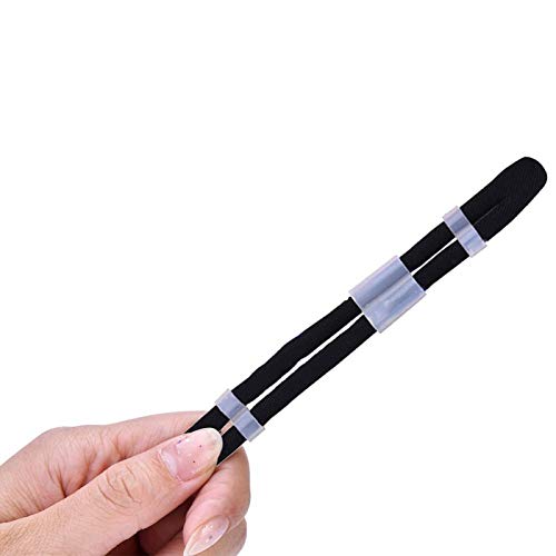 Archery Finger Sling Recurve Bow Fingerling, Adjustable Trainer Clicker Tabs Soft Elastic Cloth Extra Comfortable Padded Wear Resistant For Outdoor Recurve Bow Hunting Shooting Accessory(G-Schwarz) #TOP5