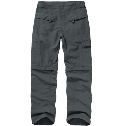 Mens Hiking Pants Convertible Lightweight Quick Dry Zip Off Fishing Safari Camping Travel boy Scout Pants2