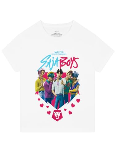 KPop Demon Hunters Tshirt Kpop Girls Tshirt Saja Boys Kids Clothes Short Sleeve Girls T-Shirts Ages 5 to 12 Years White