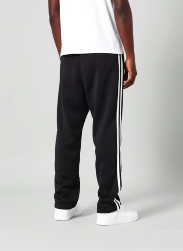 Image of dockstreet Men's /Unisex Open Bottom Drawstring Pure Cotton Stretchable Baggy Jogger Pants