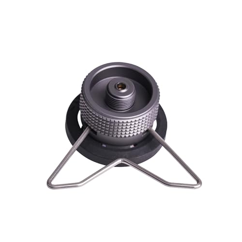 camping moon - CAMPINGMOON Z10 Butane Nozzle Converter Adapter Lockable for Nozzle Bottle Type Butane Gas Cartridge to Screw Type Gas Lindal Valve Canister
