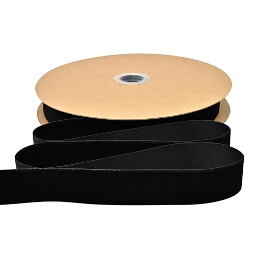 Simplegoal Black Velvet Ribbon 1 Inch × 25 Yards Ribbon for Gift Wrapping Christmas Wreath Bow DIY Sewing Projects