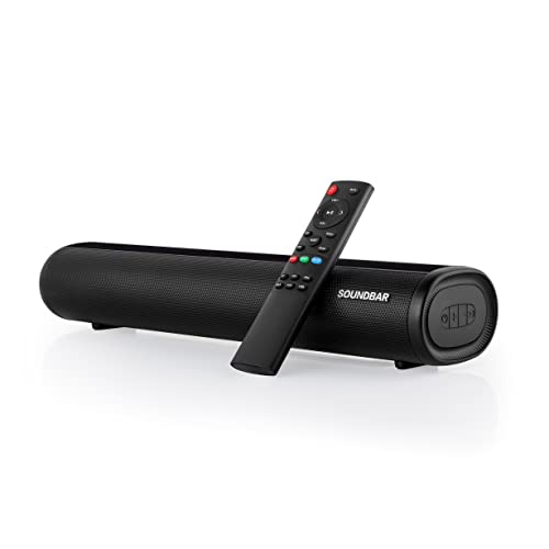 TKMARS Barre de Son TV Soundbar Bluetooth Enceintes Home Cinema 2.0 canaux Haut-Parleur Home Cinema sans Fil Plusieurs méthodes de Connexion Disponibles pour PC,...
