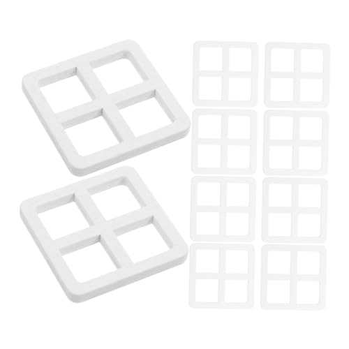 TOYANDONA 10piezas De Muebles Miniatura Ventana Cuadrada Miniatura De Madera para Casa De Muñecas Decoración para Manualidades Marco De Ventana para Casa De Muñecas