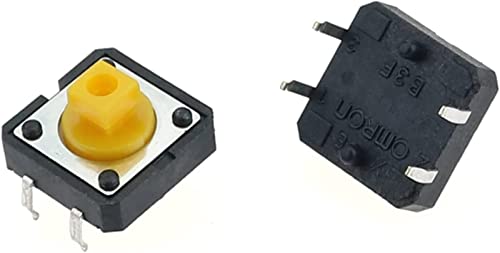 Mini bouton-poussoir tactile jaune pour réparer la télécommande de la maison