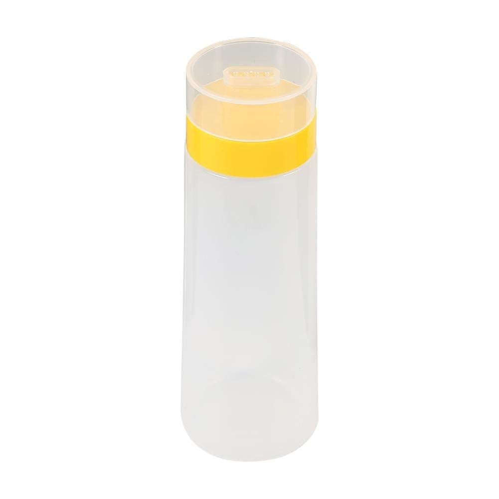 Aramox Yellow 4 Hole Sauce Squeeze Condiment Bottle Seasoning Dispenser For Ketchup Jam Mayonnaise Olive Oil (Yellow)