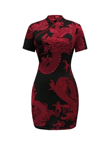 SOLY HUX Women's Cheongsam Dress Chinese Traditional...