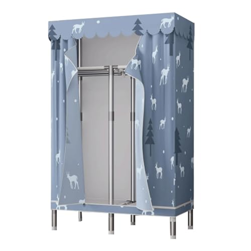 SJZHUYUE Armario ropero Desmontable de Tela Oxford for Dormitorio, de Acero, Moderno y Colgante (A, 85 cm)