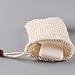 jojofuny 6pcs Drawstring Soap Foaming Bags Beige Mesh Soap Storage Pouches Bathroom Drying Holders for Home Shower Use
