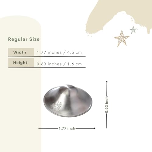 image for Moogco 999k - The Original Silver Nursing Cups - 999k Silver Cups - Ni