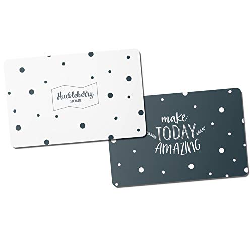 Preisvergleich Produktbild Huckleberry Home® Premium RFID Blocker Karten - NFC Schutz Kreditkarte - Schutzkarte für Geldbeutel - Mit innovativer Störsender Technologie - 2 Karten - 0,8 mm dünn