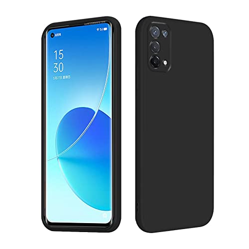 Compatible con Funda Realme 7 Pro Silicona Líquida Verde Oscuro, Soft Smooth Touch Carcasa Realme 7 Pro Silicona Antigolpes Case Thin (Negro)