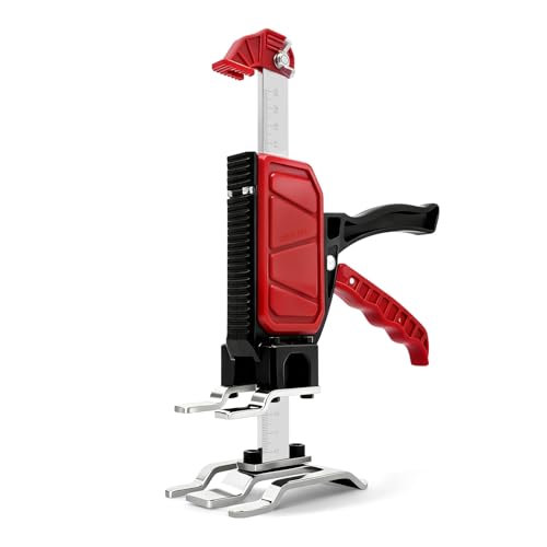 Arm Jack Construction Lifting Tool Heavy Duty Cabinet Jack Adjustable Furniture Lifter for Installing Cabinets Doors Glass 440 lbs Load Capacity with Scale (3.5 Height (Max Lift 9cm))