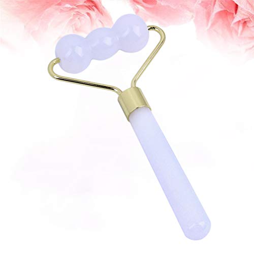 Massageador de Jade Gua Sha da Healifty, massageador de cuidados com a pele para modelar os olhos, n