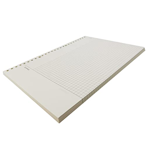 Image of Zelten Loose Leaf Punched Paper Refills Paper for 6 Hole Binder Personal Organizer Diary Notebook Refillable Planner (Connell,A4 /30 Hole)