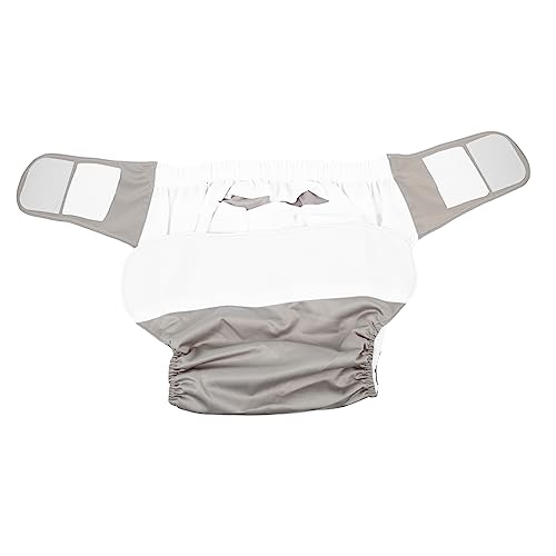 FRCOLOR Washable Adult Diapers Men Women Medium Waterproof Leak-Proof for Elderly Incontinence Underwear