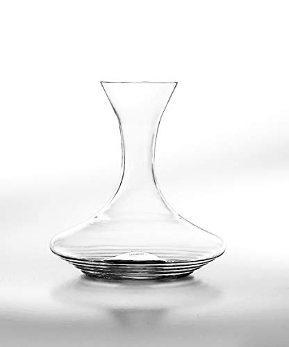 Zafferano Esperienze Decanter in Vetro Sonoro Trasparente Lavorato a Mano, Soffiato a Bocca da Maestri Vetrai, Hand Made, cl 150 h 250 mm d 236 mm