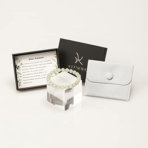 Beaded Crystal Charka Charm Women's Bracelet Jewelry Handmade With 8Mm Green Aventurine Jade Healing Crystal Energy Stone Strength Spiritual Bracelet Inspirational Gifts For Teen Girls Women 7" #TOP5