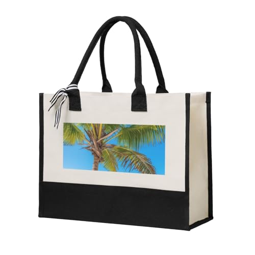 Sac fourre-tout en toile pour femme grand cabas réutilisable et écologique pour le quotidien