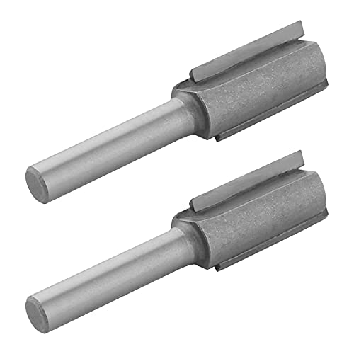 Utoolmart ストレートビット 超硬ルータービット トリマービット 1/4*1/2 2本入り ランダムカラー 超硬刃トリマービット 超硬トリマ・ルータービット フライスカッタールータービット 電動トリマー用ビット ルータービット 木工工具 切削 戸板彫刻