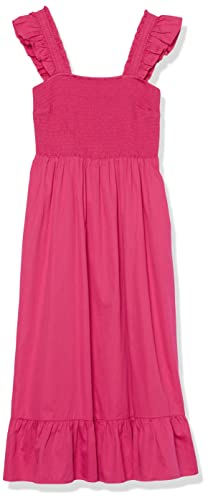 Image of The Drop Womens Kimi Ruffled Shoulder Smocked Midi Dress