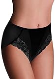 ELDAR Bauchweg Unterwäsche Damen Miederslip mit Bauch-Weg-Effekt Shapewear Stark Formend Miederhose Bauch Weg Stark Formend Slip (L, Schwarz)